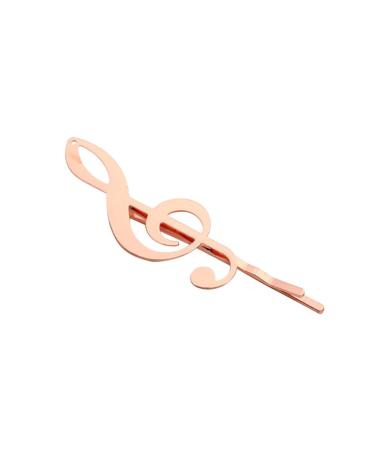 minkissy Hairpins for Co-workers Hair Pin Musical Note Hair Clip Alloy Hair Clip Hair Clips for Girls Goody Hair Clips for Women Girl Hairpin Women Hairpin Rose Gold Women's