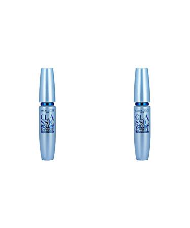 Maybelline Jade Volum' Express Waterproof Mascara 91 Black 8.5 ml (Pack of 2) 8.5 ml (Pack of 2)