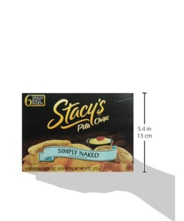 Stacy's Pita Chips Simply Naked 1oz Bag - Pack of 6 | Crunchy Snack - Buy Online on SooperMarket.com