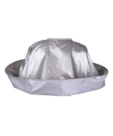 Hair Cape Wrap Hairdressing Umbrella Cape Adult Hairdressing Cape Silver Cloak for Salon Barber Hairdressing Umbrella Cape