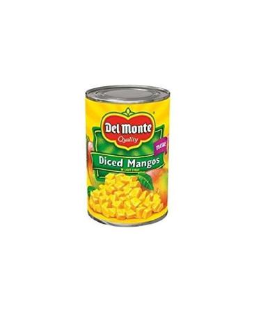 Del Monte Diced Mangos in Light Syrup (Pack of 3) 15 oz Cans