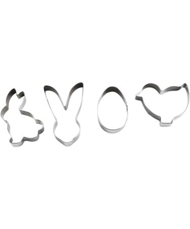 IMIKEYA 12 Pcs Cake Stencil Easter Cake Mold Metal Bunny Mold Easter Molds for Chocolate Metal Dies Fondant Mold DIY Baking Molds Stainless Steel Molds DIY Cake Mold Biscuit Mold Fudge Silverx3pcs mediumx3pcs - Buy Online on SooperMarket.com