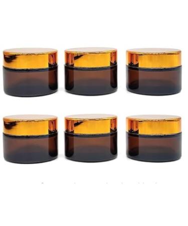 Inheming glass Croemedosis empty 6 x 30ml amber glass cream creme Title empty can brownlas cream intelligence ointment puts small cream cans for filling cosmetic container with lid