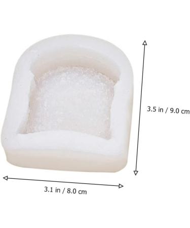 MAGICLULU 4 Pcs Cake Mold Chocolate Making Ice Ball Mold Soap Candle Silicone Mould Egg Tart Silicone Muffin Molds Chocolate Molds Mini Soaps Aroma Household Silica Gel White Accessories Whitex2pcs 9X8X2.6CMx2pcs - Buy Online on SooperMarket.com
