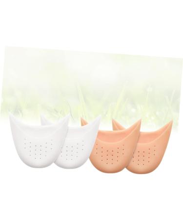 4 Pairs Pink Silica Toe and Heel Protectors for Athlete Shoes and Ballet Heels - Buy Online on SooperMarket.com
