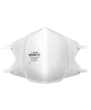 MAGID N95 Respirator Masks (Medium) - 10 Pack | Metal Nose Clip, Latex-Free Elastic Headband, Triple Layer Construction | Foldable Design - Buy Online on SooperMarket.com