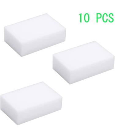 Dr.JIEER 10 Pcs Magic Sponge Eraser 100x60x20mm - Multi-Functional Melamine Foam Cleaner - Buy Online on SooperMarket.com