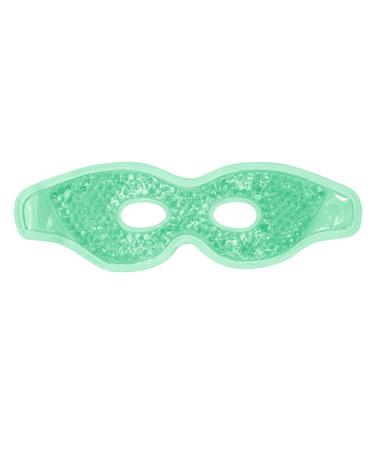 Dajidafu Men Gel Cooling Eye Cover Cold Compress Skin Care Beauty Sleeping Pad Adjustable Headband Pouch Removal Salon Travel Green