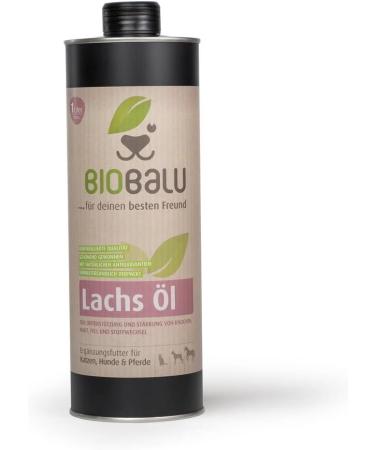 Biobalu Salmon Oil 1000ml - Premium Norwegian Fish Oil for Dogs Cats Horses & Pets | Food Quality International Shipping - Buy Online on SooperMarket.com
