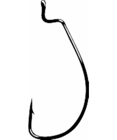 Gamakatsu 25 Pack EWG Offset Worm Hook 3/0 Black