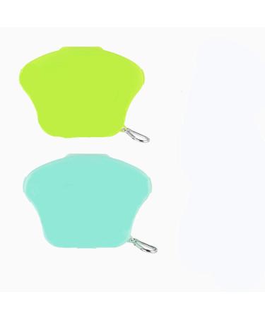 2Pack Storage Holder Multi Purpose Carrying Case Box with Convenient Design Portable Reuable Useful Sanitary Dust Proof Moisture Proof Diswasher Safe as Necessity for Daily Use