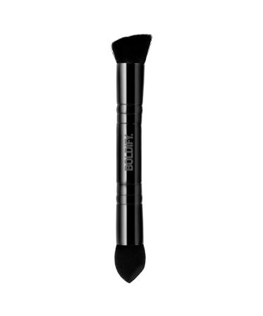 BOLDIFY Dual-Ended Hairline Powder Brush - Precision Hair Makeup Brush Set with Sponge Tip for Seamless Blending - Ideal as a Hair Concealer Brush Hair Contour Brush Root Touch Up