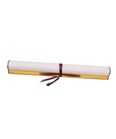 EXCEART Blank Rice Paper Scroll Accessories for Japanese Rice Professional Xuan Paper Wall Hanging Office Yellow 1.5X40X119CM