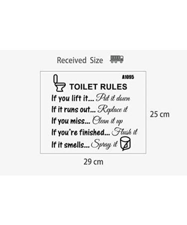 Jiuhong Funny Man's Woman's Washroom Toilet Sign Wall Sticker Home Decor - DIY Removable Bathroom WC Door Accessory for Kids Room - Buy Online on SooperMarket.com