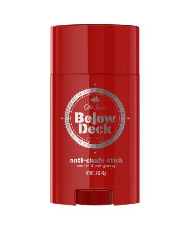 Old Spice Below Deck Anti-Chafe Stick Smooth & Non-Greasy 1.7 Oz (Pack of 3)