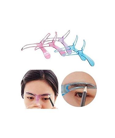 2Pcs Fashionable Eyebrow Stencils Set - Reusable Grooming Makeup Kit for Perfect Shaping - DIY Accessory Tools, Random Color - Buy Online on SooperMarket.com