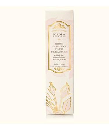 Kama Ayurveda Rose & Jasmine Face Cleanser - 100ml | Pure Essential Oils for Glowing Skin - Buy Online on SooperMarket.com