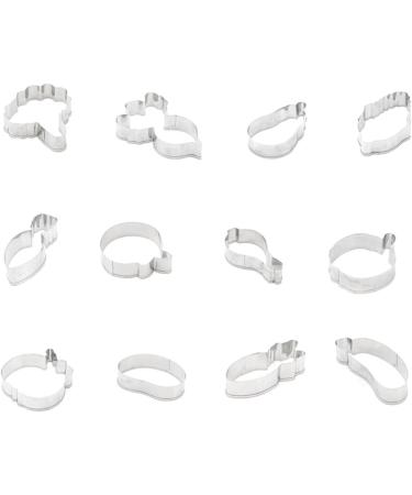 TOPBATHY 36 Pcs Cake Crackers Cookies Vegetable Cookie Cutters Fondant Cutters Biscuit Modeling Mold A - Buy Online on SooperMarket.com