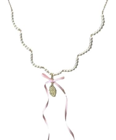 Oralgo's French Style Pearl Necklace & Collarbone Chain - Elegant Loops for Women & Girls | International Shipping - Buy Online on SooperMarket.com