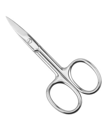 Stainless Steel Cuticle Scissors Eyebrow Trimmer Scissors Nail Scissors Premium Manicure Scissors for Manicure Pedicure Eyebrows Beard