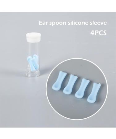 Ear Cleaner Replacement Tips 4 Pieces Waterproof Silicone Ear Spoon for Ear Wax Removal Endoscope Original Ear Cleaner Tips Set - Buy Online on SooperMarket.com
