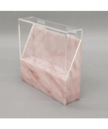 8-Hole Dust-Proof Tweezers Holder Stand for Eyelash Extensions - Pink Acrylic Display Stand Salon Organizer - Buy Online on SooperMarket.com