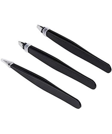 bC BimeTALliC Stainless Steel Tweezers - Slanted & Pointed Tips for Facial Ingrown Hairs Removal, Splinters, Blackhead Treatment - Buy Online on SooperMarket.com