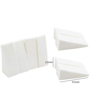 40pcs White Triangle Makeup Wedges - Premium Cosmetic Sponges for Flawless Foundation Application | Beauty Tools for Professional Makeup - Buy Online on SooperMarket.com