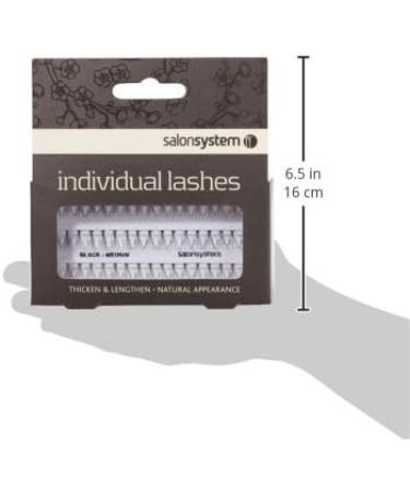 Salon System Individual Natural Apperance Medium Black Lashes - Buy Online on SooperMarket.com
