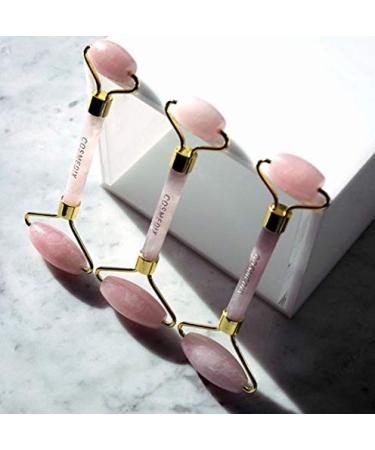 COSMEDIX Rose Quartz Face Roller for Wrinkles & Lifting - Eye & Ice Roller - Puffiness Relief - Instant Face Lift & Skin Care Tool - Buy Online on SooperMarket.com
