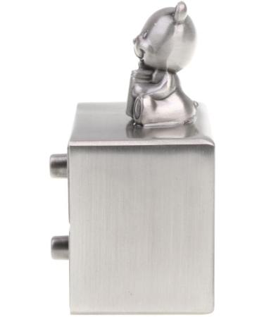A Set of My First Tooth & Curl Trinket Boxes Tin Baby Keepsake Christening Boy Girl Gift - Antique Silver 4 - Buy Online on SooperMarket.com
