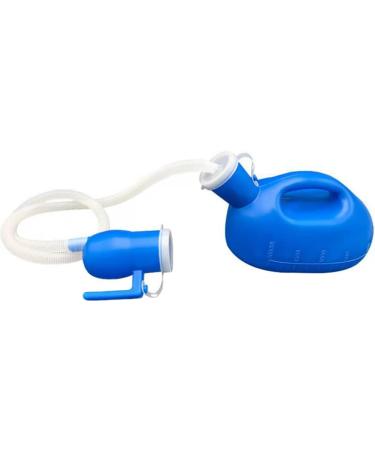 GIISH 2000Ml Portable Pee Bottle with 160cm Tube Portable Pee Urine Bottle Toilet Supply
