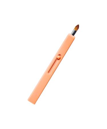 PLAFOPE 1pc Retractable Lip Brush Retractable Lipstick Brush Lip Scrubber Lipstick Gloss Applicator Travel Makeup Brush Lip Tint Brush Cosmetics Brush Tool Flat Concealer Brush Plastic