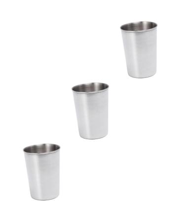 Cabilock 3st Bruchs -proof coffee cups party cup in the free toothbrush holder for bathroom camping cup in free pint metal cup drinking cups made of metal drinks child joystick