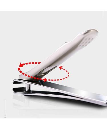 Wispbreeze Stainless Steel Portable Nail Clippers Adult Manicure Scissors with Embedded File Single Manicure Tool - Buy Online on SooperMarket.com