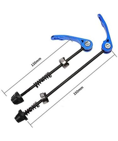 Free-fly MTB Quick Release Bicycle Skewer Set - Front and Rear Mountain Bike Skewers in Blue - Buy Online on SooperMarket.com