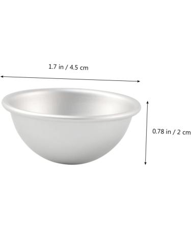 COHEALI Circle Stencil 4PCS soap molds food molds cake mold Aluminum Molds Bath Moulds cake pan puck 3d baking mold Silver medium - Buy Online on SooperMarket.com