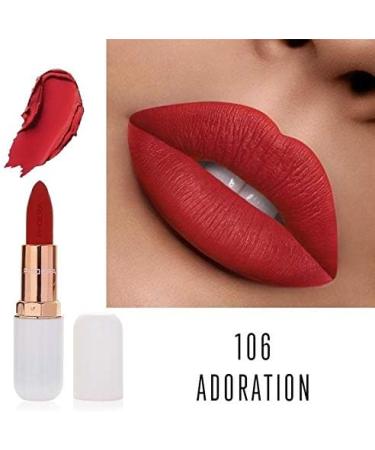 AquaPurity Phoera Absolute Velvet Matte Lipstick - Long Lasting, Waterproof & Pigmented (106 Adoration) | UK Makeup - Buy Online on SooperMarket.com