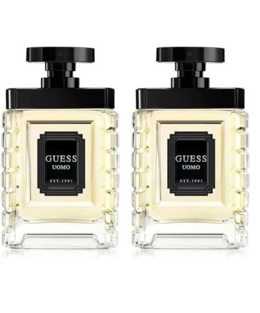 GUESS UOMO Eau de Toilette 3.4 Fl Oz (Pack of 2) Eau de Toilette 3.40 Fl Oz (Pack of 2)