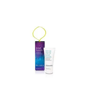 This Works Stress Check Kind Hands Gift Box 30ml - Hydrating Hand Cream Enriched with Shea Butter Vitamin E and Ylang Ylang Essential Oils - Soothing Hand Moisturiser for Dry and Sensitive Skin