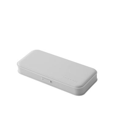 Multi Functional Waterproof Pencil Case Doraking Brief PP Plastic Frosted Pen Pencil Stationery Bag Pencil Case Students Stationery for Pens Pencils Markers (Grey)