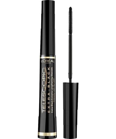 L'Oreal Telescopic Extra Black Mascara, Extra Black, 0.27 Ounce Extra Black 0.27 Fl Oz (Pack of 1)