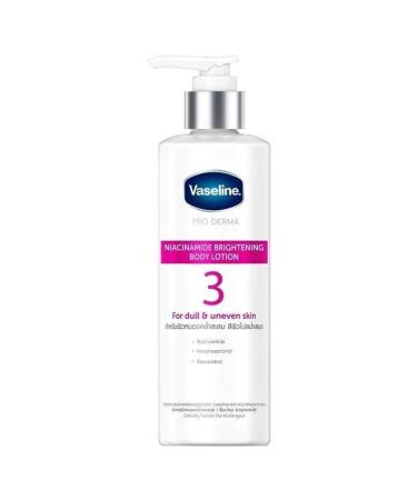 Vaseline Pro Derma 3 Brightening Body Lotion - For Dull & Uneven Skin - 250ml 8.45 Fl Oz (Pack Of 1)