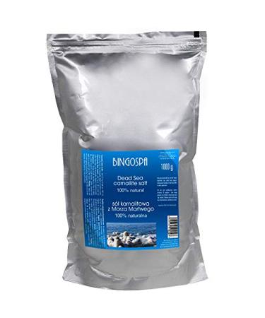 Carnallite Dead Sea Bath Salt for Acne Cellulite Stretch Marks Skin Problems Dandruff - 1kg BINGOSPA