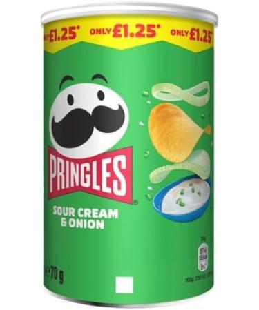 Pringles Sour Cream & Onion Case of 12x70g - Buy Online on SooperMarket.com