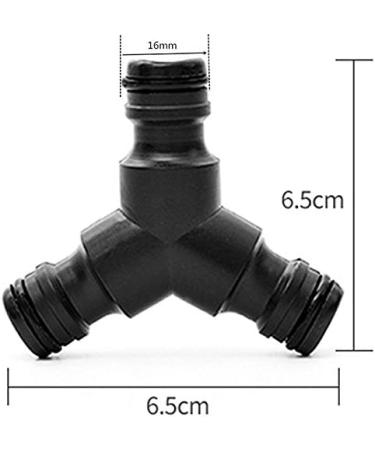 TOPWAYS 6x Y Piece Hose Connector - Plastic Trousers Splitter (3 Way) for Efficient Hose Branching | Durable Hose Divider and Branch Connecting Solution - Buy Online on SooperMarket.com
