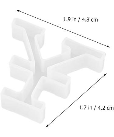 STOBOK 12 Pcs Silicone Mold Silicone DIY Mold DIY Symbol Mold Epoxy Jewelry Molds Gummy Molds Resin Necklace Mold Molds for Concrete DIY Crafts Cake Mold Manual White Silica Gel Whitex3pcs 4.8X4.2CMx3pcs - Buy Online on SooperMarket.com