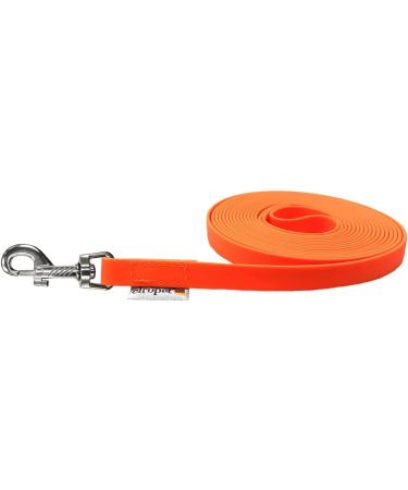 Terrified Biothane Dog Leash - Durable Leash for Medium & Large Dogs | 16mm Width 3m/5m/10m/15m Lengths Neon Orange with Hand Loop - Buy Online on SooperMarket.com