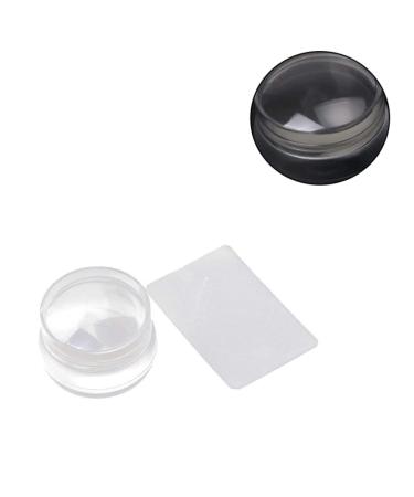 Clear Jelly Nail Art Stamper & Scraper - Transparent Silicone Stamping Tool Set for Perfect Manicure - Buy Online on SooperMarket.com