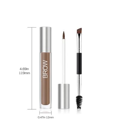 Shop Waterproof Eyebrow Gel - Long-Lasting Semi-Permanent Tinted Makeup & Brush Set in Brunette - Buy Online on SooperMarket.com